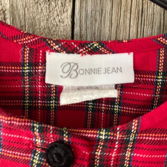 Bonnie Jean Jacket‎ Dress Girls Size 4 Plaid Long Sleeves - Picture 2 of 6